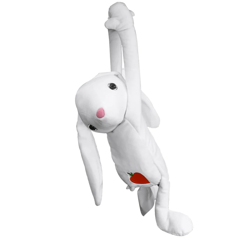 Креативный мультяшный милый держатель салфеток, портативная коробка для дома, офиса, автомобиля, висящая бумажная коробка для салфеток, коробка для салфеток с животным длинноушащим Кроликом, автомобильная бумажная коробка - Цвет: White Rabbit