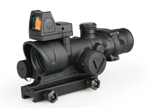 Мини рефлекторный прицел с красной точкой ACOG 4x32 светодиодный тактический
