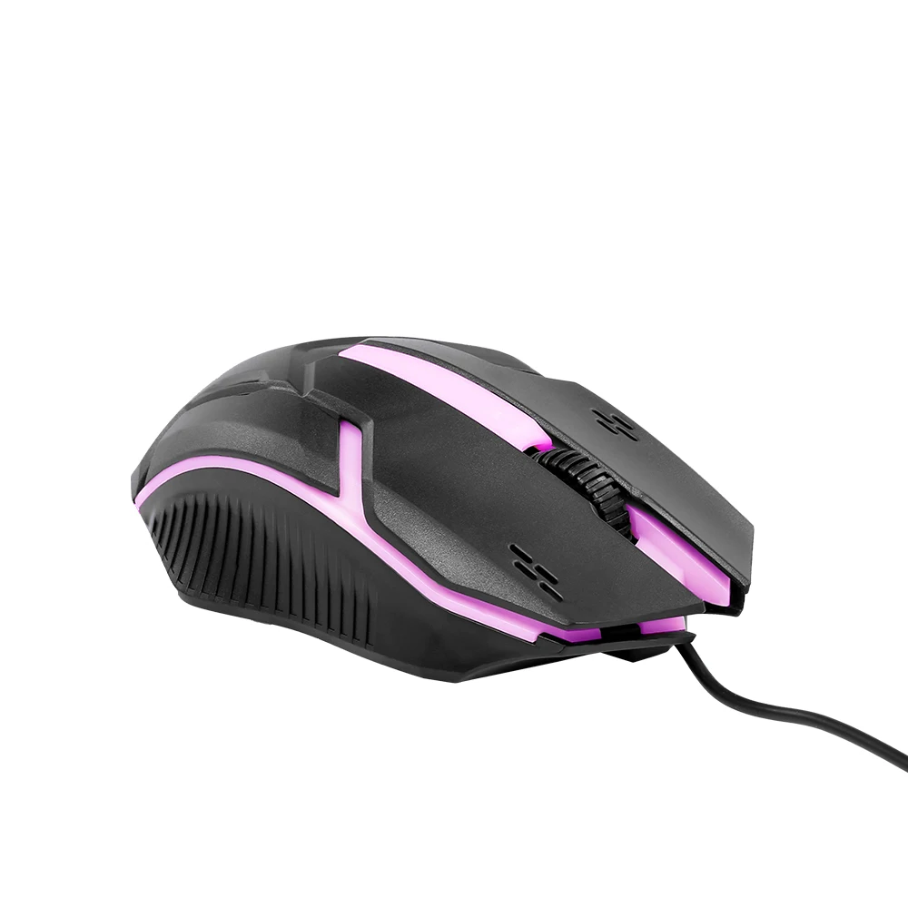 USB Wired Optical Mouse Gaming Mouse 1200DPI USB Gaming Mouse Ergonomic Mouse with Colorful Breathing Light For PC Laptop