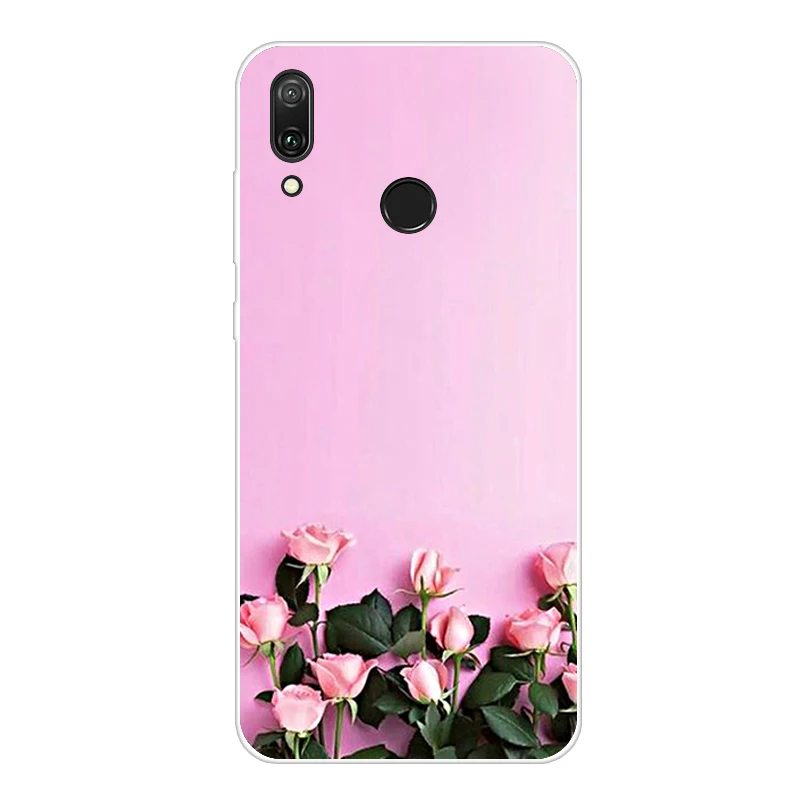 Оранжевый Чехол для Huawei Y7 чехол мягкий TPU Coque для Huawei Y7 чехол силиконовый корпус телефона Fundas для Huawei Y7 чехол Capa - Цвет: Оранжевый
