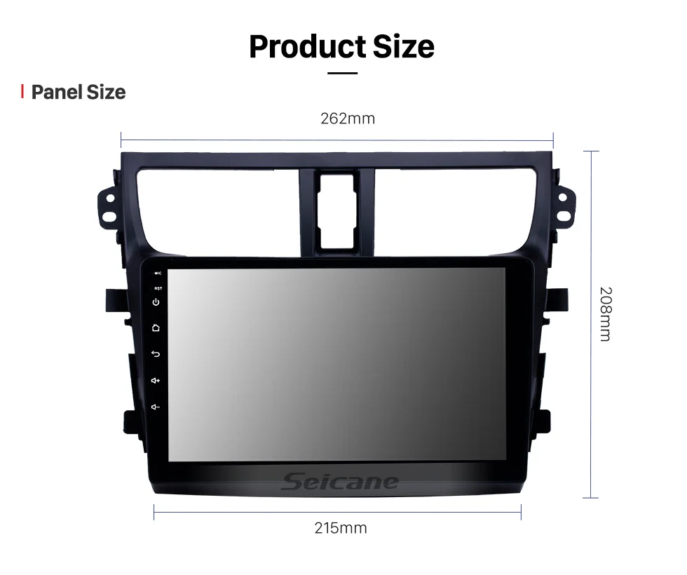 Seicane автомагнитола gps для Suzuki Celerio Android 8,1 2.5D экран 9 дюймов Поддержка OBD2 DVR Carplay