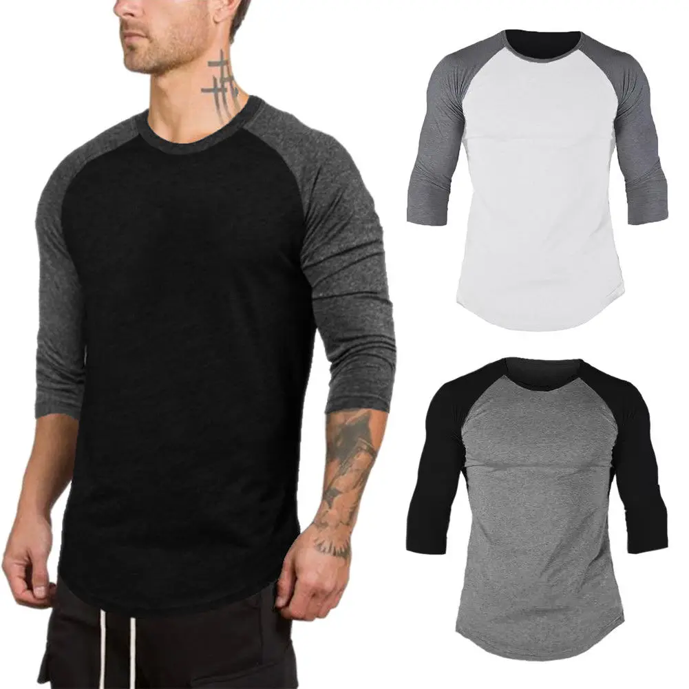 Lengan Raglan Bisbol Slim Fit 