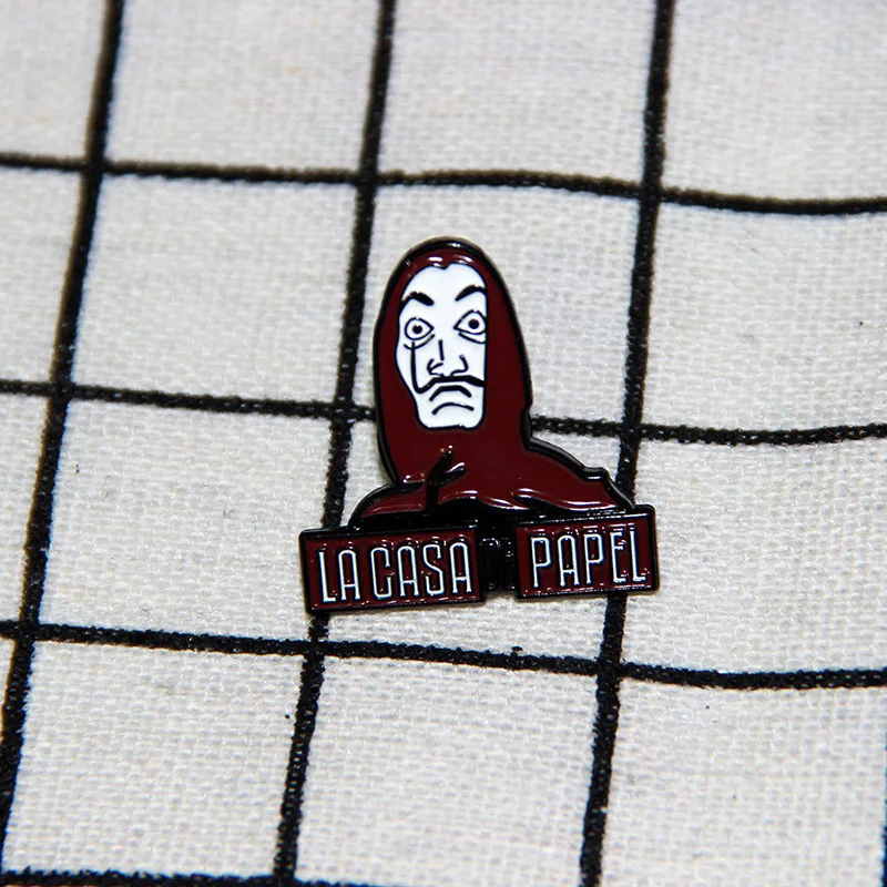 Мода в интернет-магазине La Casa De Papel Pin эмали брошь House Of paper денег, Сальвадор Дали и броши нашивка на рюкзак значок