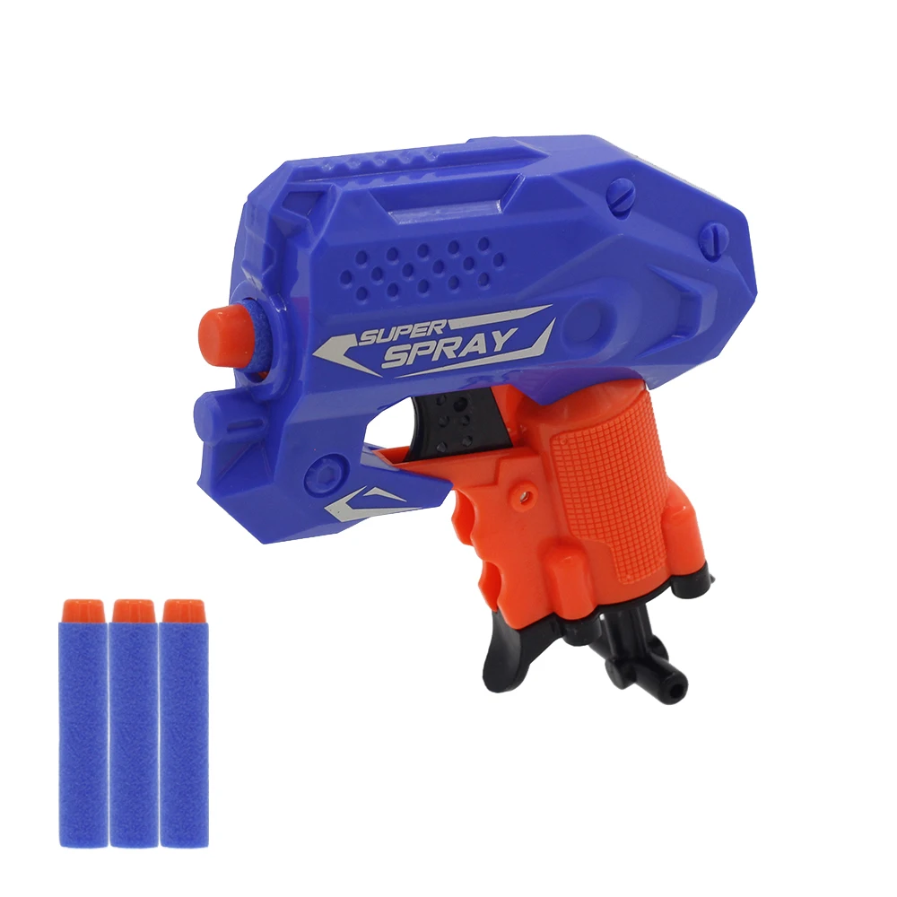 As pictures New Mini Soft Bullet Gun Children' s Outdoor Game Toys Suit for Nerf bullets Toy Pistol Gun for Kids Best Gift - Цвет: As pictures