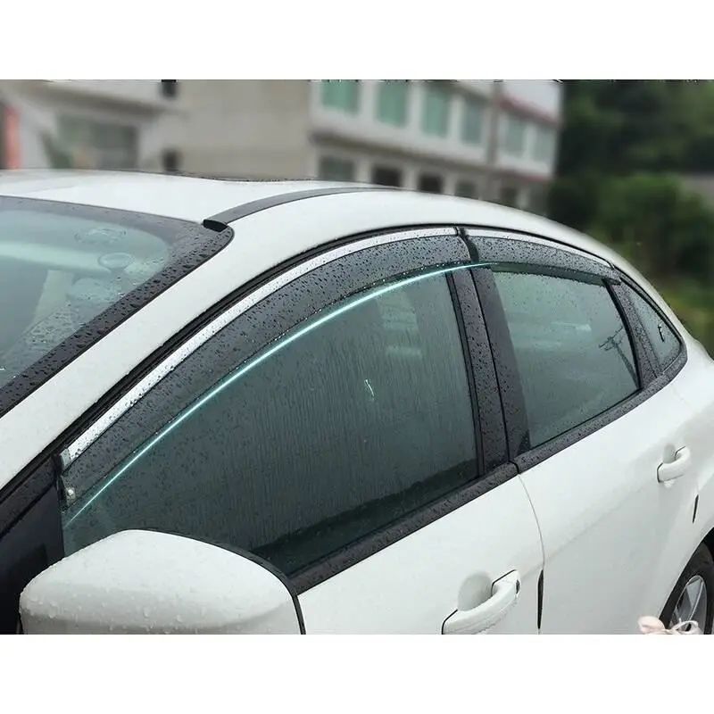 Авто Стиль Анти автомобиль Дождь Окно козырек тенты укрытия для Ford Ecosport Edge Escort Эверест Фиеста Фокус Kuga Mondeo