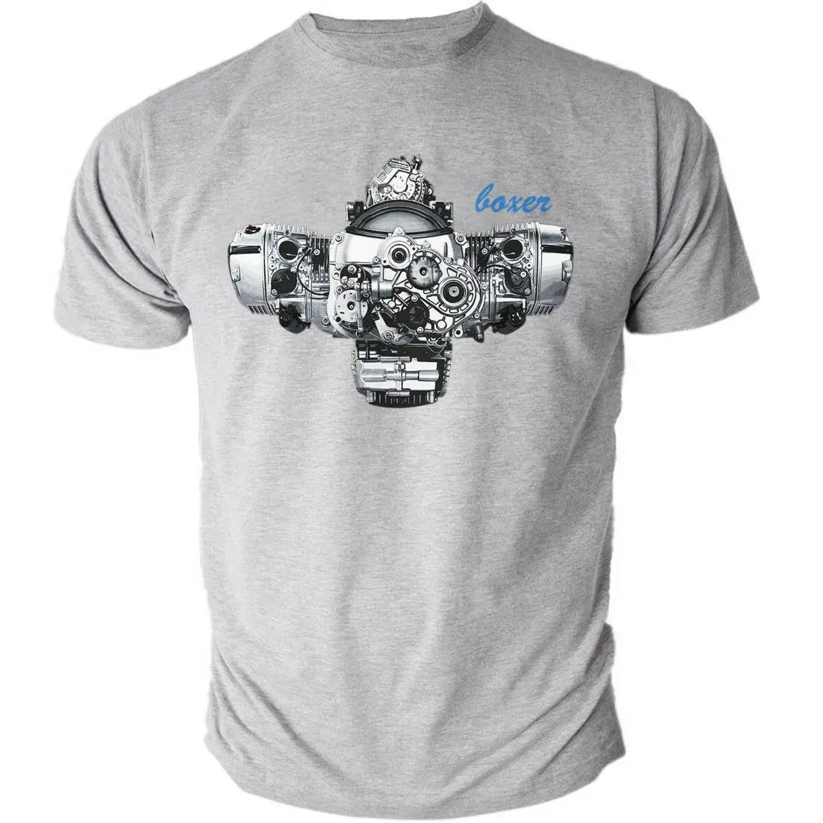 

Bmw Boxer Engine R1200GS 1200 RT GS R Adventure R1200RT Heather Grey Tshirt 9799