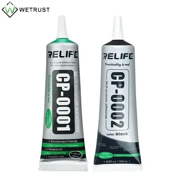 

RELIFE 50ml CP-0001 Transparent Adhesive Clear Liquid Glue CP-0002 Black Glue Mobile Phone Frame Repair LCD Screen Glass Glue