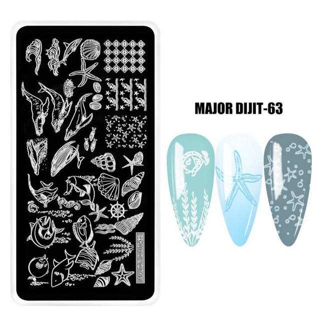 irregular shape Nail Stamping Plates Skull Template Dot Point Image Printing Stencil Nail print template Manicuring Tool