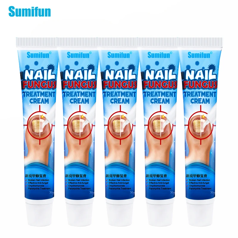 20g Sumifun 5 uds., tratamiento de uñas por hongos, reparación antibacteriana, ungüento, blanqueamiento de dedos, crema de reparación de uñas antiinfección, cuidado de uñas