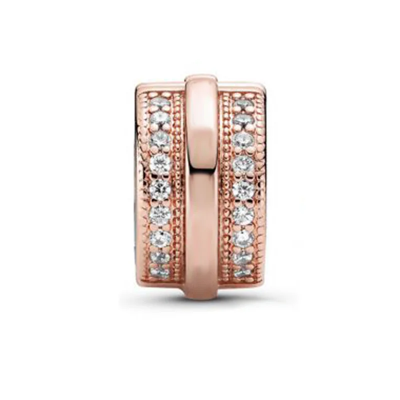 Новинка 2020 подвеска сверкающие линии и зажим с логотипом подходит для