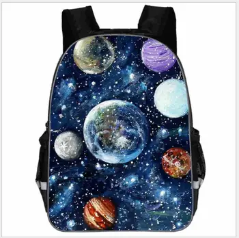 

Galaxy Space Printed Boys Girls School Bags 13/16inch Students Bookbag Casual Children Baby Daily Backpack fashion Mochilas