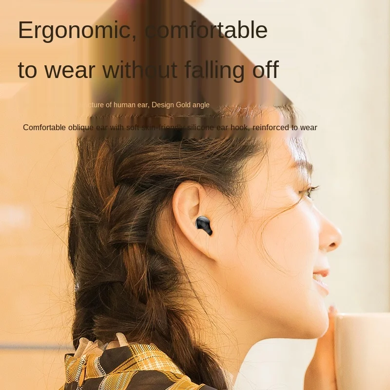 Free shipping TWS Bluetooth headset movement Mini earphone LED digital display Portable charging box waterproof Noise reduction