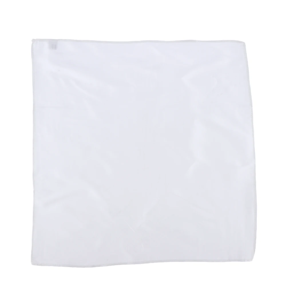 Men’s Gentle Pure Mulberry Silk Pocket Square Plain Solid Handkerchief Variety Colors 