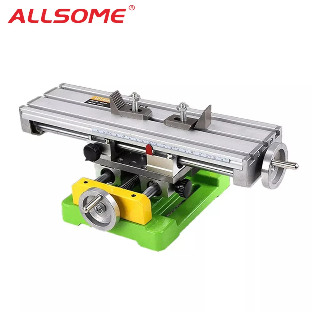  ALLSOME MINIQ BG6350 Multifunction Drill Vise Fixture Working Table Mini Precision Milling Machine 