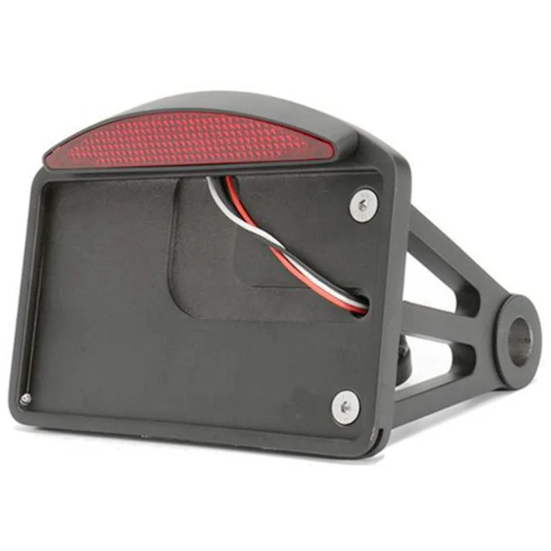 

Side Mount License Plate Holder LED Tail Brake Light Frame Bracket for Cruise Prince