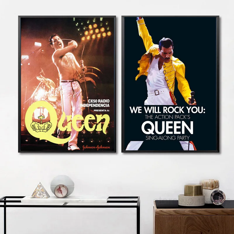 Постер Queen Rock с музыкальной командой Фредди Меркьюри богемный постер Рапсодией