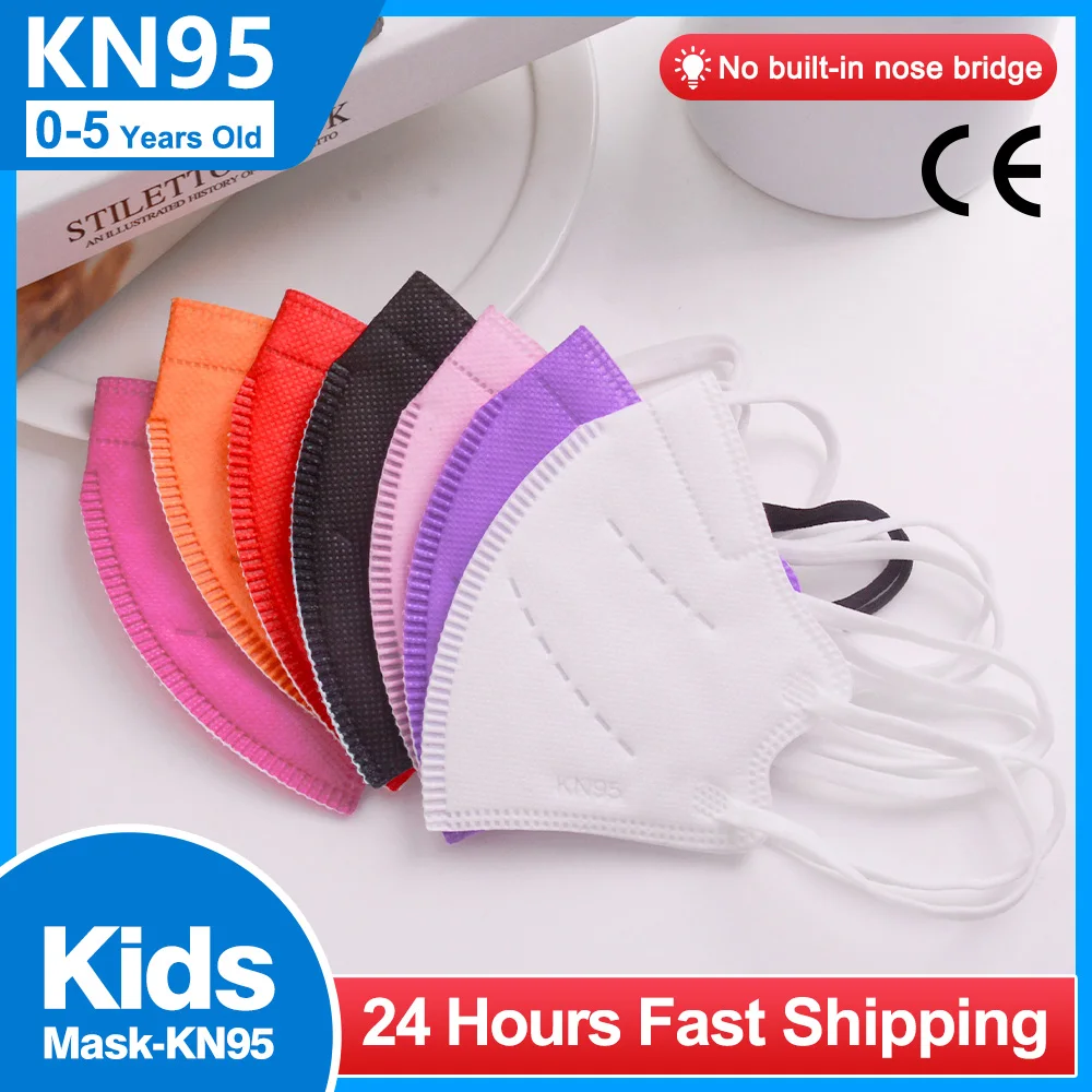 Mascarilla FFP2 para niños de 0 a 5 años, máscara FFP2 reutilizable aprobada, KN95, ifantil, FPP2