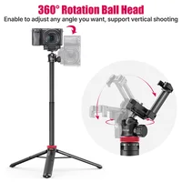 Ulanzi MT-44 1.46M Extend Selfie Stick Tripods Tripod With phone Clamp For Cameras Cellphone Samsung iPhone Huawei Xiaomi Stand - Image 5
