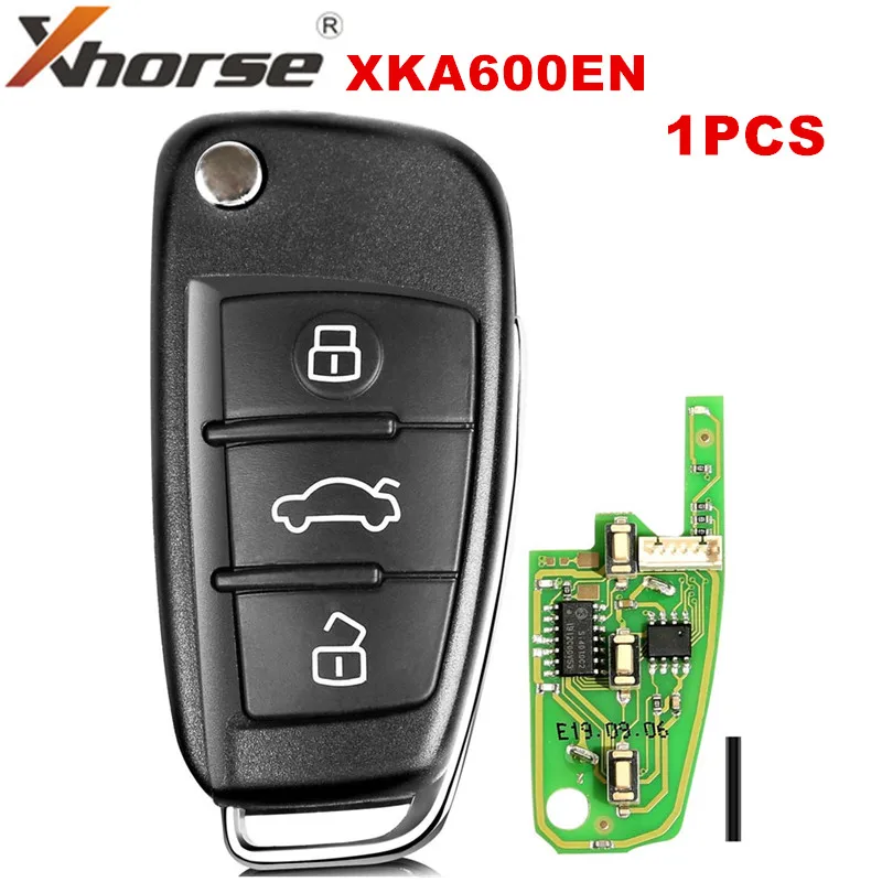 1 шт./лот XHORSE XKA600EN VVDI2 для универсального дистанционного ключа Audi A6L Q7 с 3 кнопками |