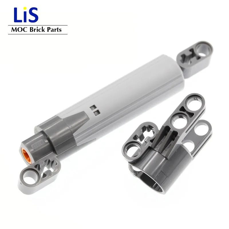 High-Tech Linear Actuator with Dark Bluish Pusher Connectors Compatible for 61904 61927 MOC Building Block Bricks Parts DIY Toys | Игрушки и