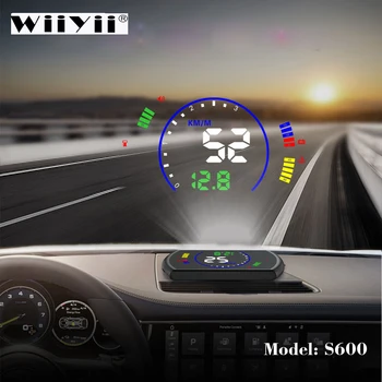 

OBDHUD S600 car Head-Up Display Car Speed Windshield Projector OBD Interface HUD RPM Voltage Water Temperature Fuel Cosumption