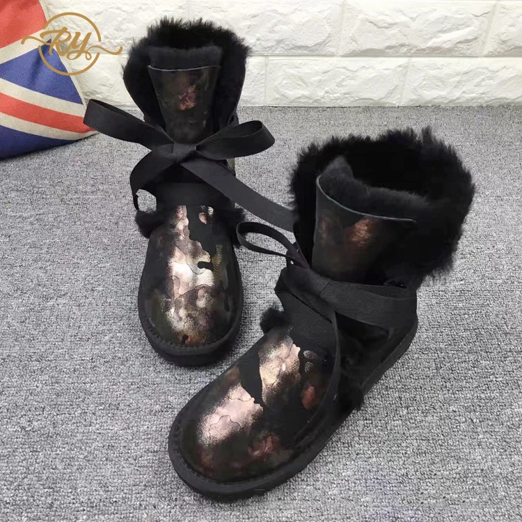RY-RELAA; женские зимние ботинки; коллекция года; модные ботинки; женские зимние ботинки из овечьей шерсти; ботильоны для женщин; ботинки на платформе