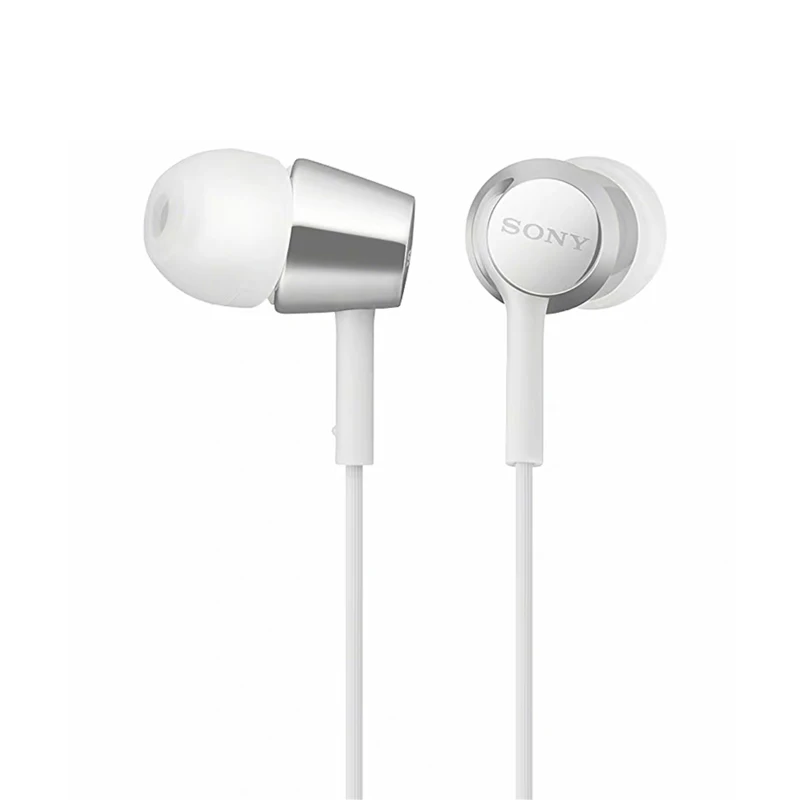 Original Sony Headphones MDR EX155AP universal stereo headset bass speaker wire control with mic for huawei sony phone