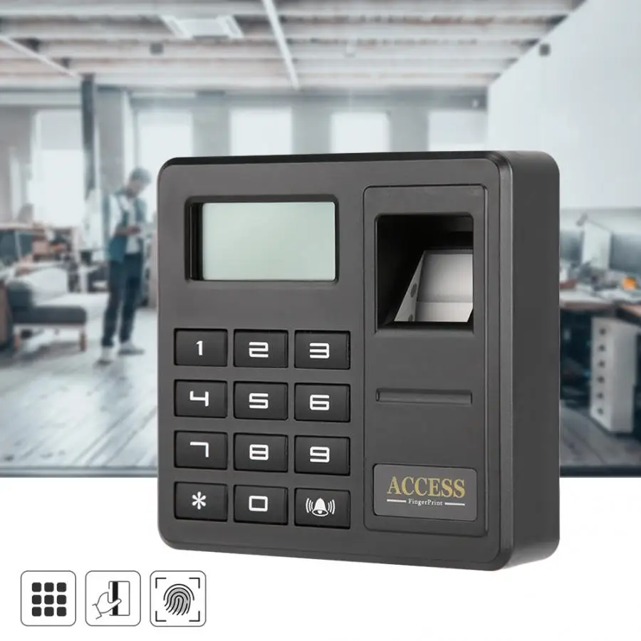 Интеллектуальная система контроля доступа с паролем отпечатков пальцев RFID 125 кГц Wiegand26