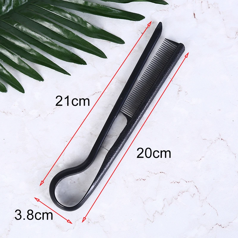 1 pc DIY Salon Hairdressing Brush Styling Tool Accessories V Type Washable Folding Hair Straightener Comb