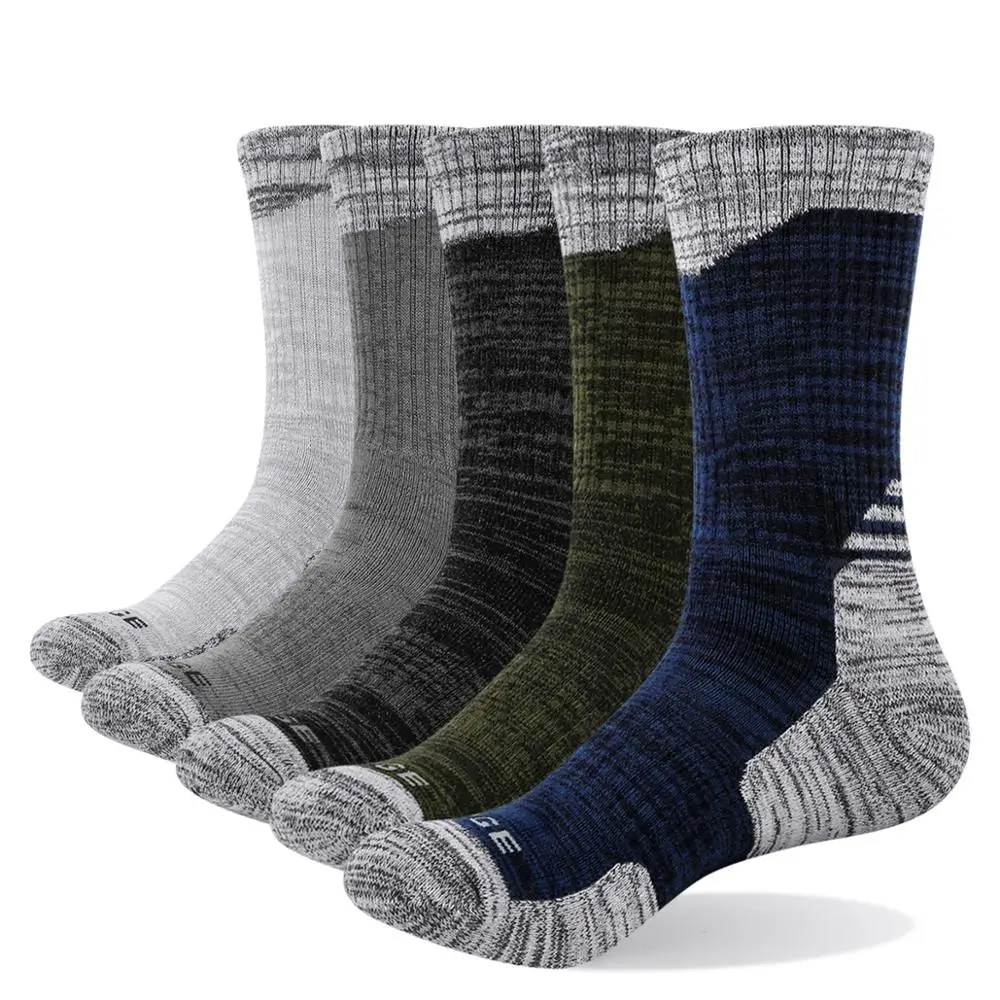 YUEDGE Брендовые мужские впитывающие хлопковые носки с подушками удобные теплые спортивные носки зимние носки(5 пар/упак - Цвет: 1807