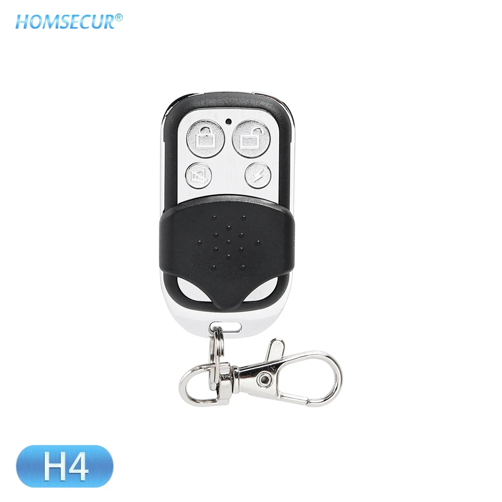 

HOMSECUR H4 Wireless 433MHz Metal Remote Control For Our 433MHz Home Security Alarm System