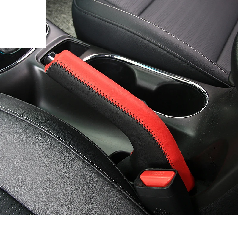 handbrake cover Lsrtw2017 автомобильный рычаг переключения передач ручной тормоз подлокотник рулевое колесо Крышка для Kia K3 Kia Cerato 2012- салонные молдинги аксессуары - Название цвета: handbrake cover