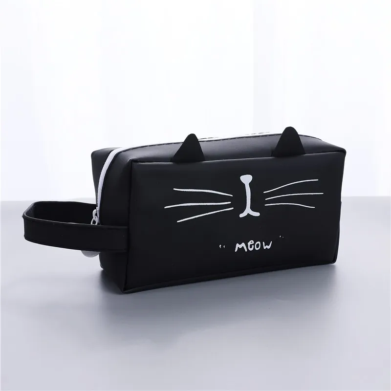 Креативные школьные пеналы Kawaii Cat, милая гелевая ручка, вместительная коробка, офисные школьные канцелярские принадлежности 04892 - Цвет: 1