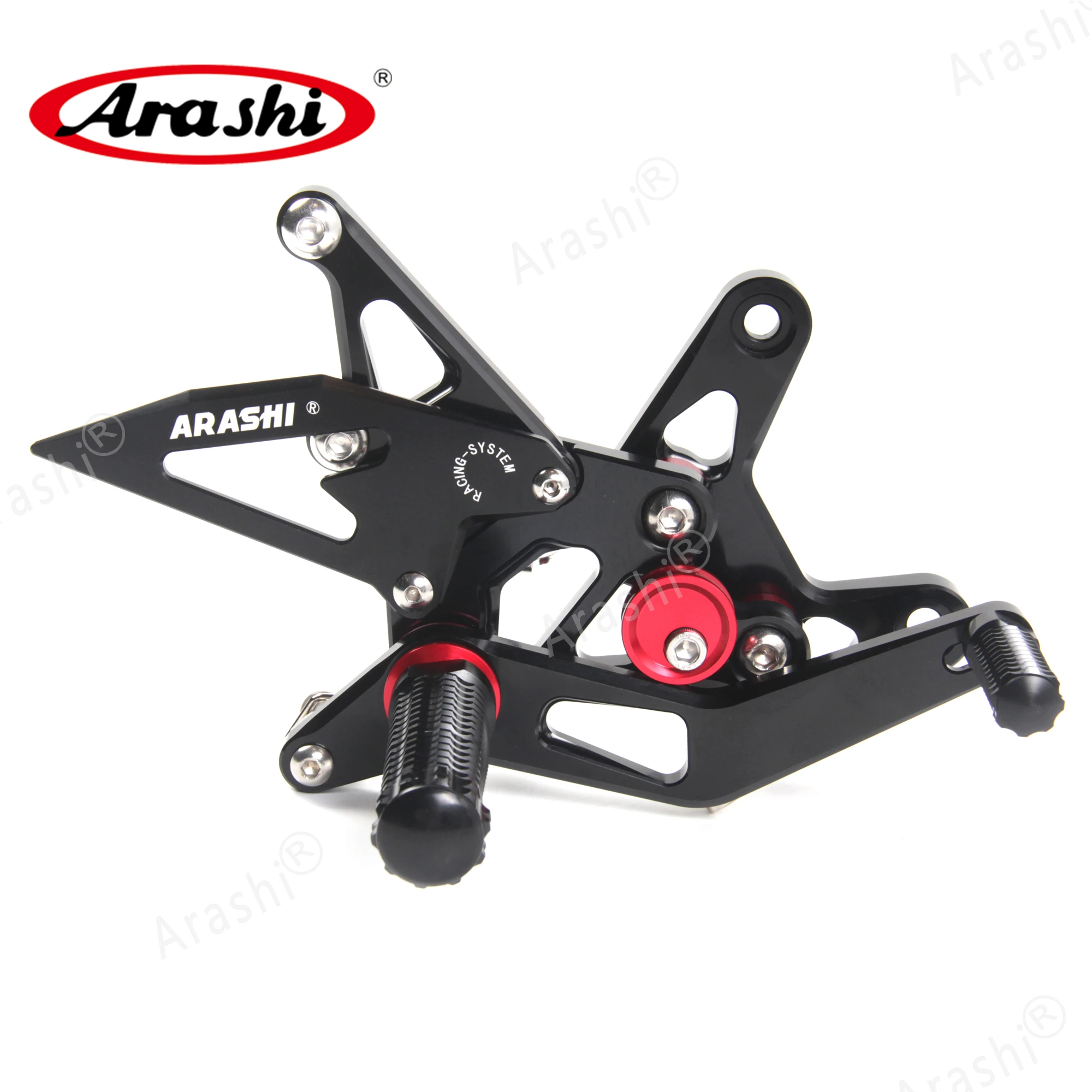 Регулируемая подножка для ног Arashi NINJA ZX6R 2007-2008 с ЧПУ для KAWASAKI Ninja ZX-6R ZX 6R 2007 2008 Rearset