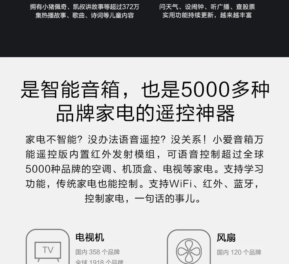 Xiaomi xiaoai sound box Универсальный пульт дистанционного управления версия черный 600+ практичные навыки искусственный интеллект