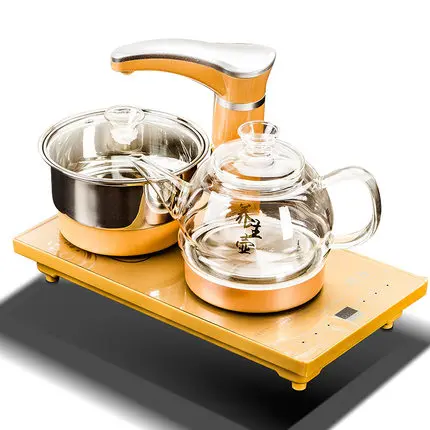 Чайный набор домашний китайский чайный набор кунг-фу чайный поднос черное дерево автоматический цельный набор чайников