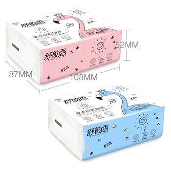 

Comfortable Practical Shu Yunxiang Wood Pulp Paper Towels Household Paper Printing Printed Napkins Household Restaurant Toilet/