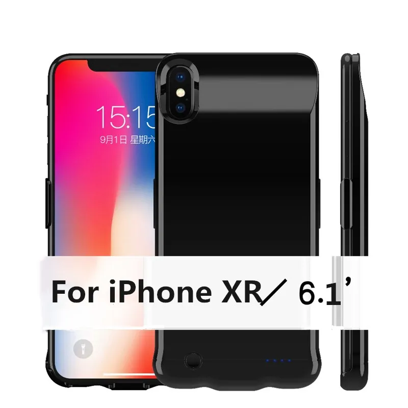Чехол для зарядного устройства 5200/6200 мАч для iPhone XR 6,1 дюймов, чехол для питания, портативный внешний аккумулятор для iPhone Xs Max 6,5 дюймов, чехол для аккумулятора