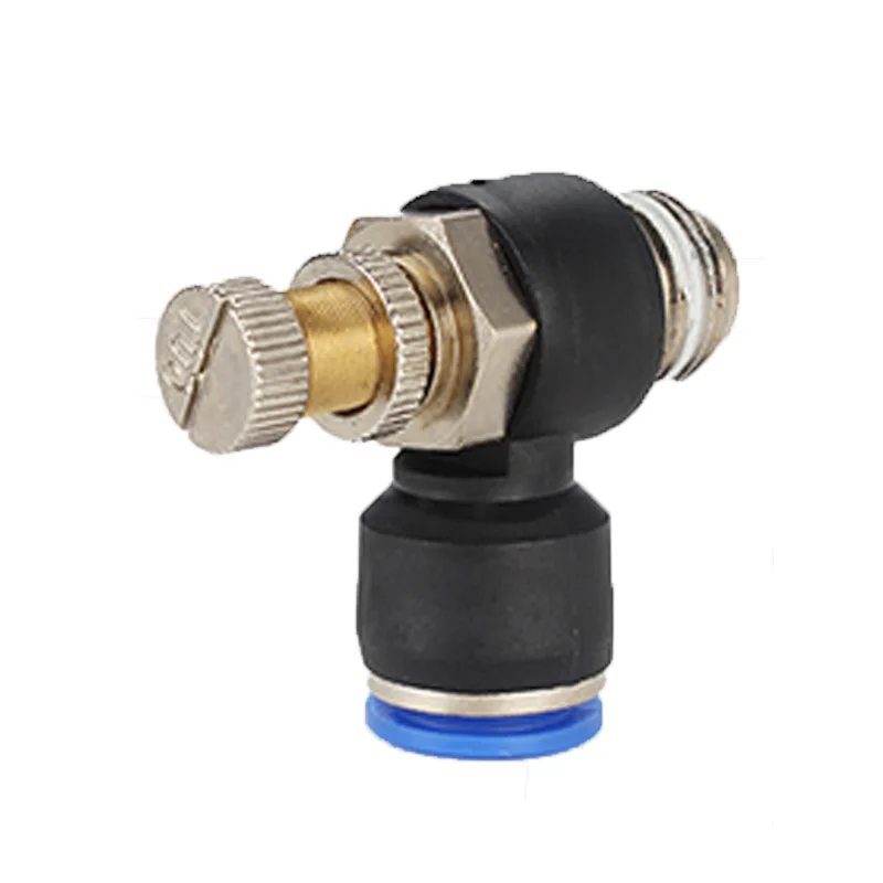 

Pneumatic quick connect connector SL 4 6 8 10 12mm M5 "1/8" 1/4 "3/8" 1/2 air speed regulating valve Accelerator valve