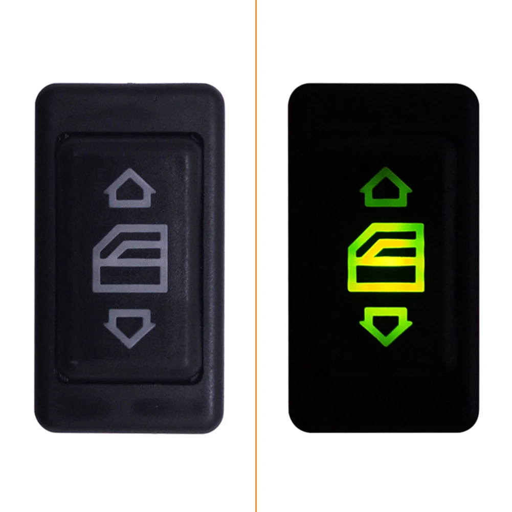 Interrupteur à Bascule Lève-vitre électrique 12V 20A - Universel, Noir, Pour Voiture