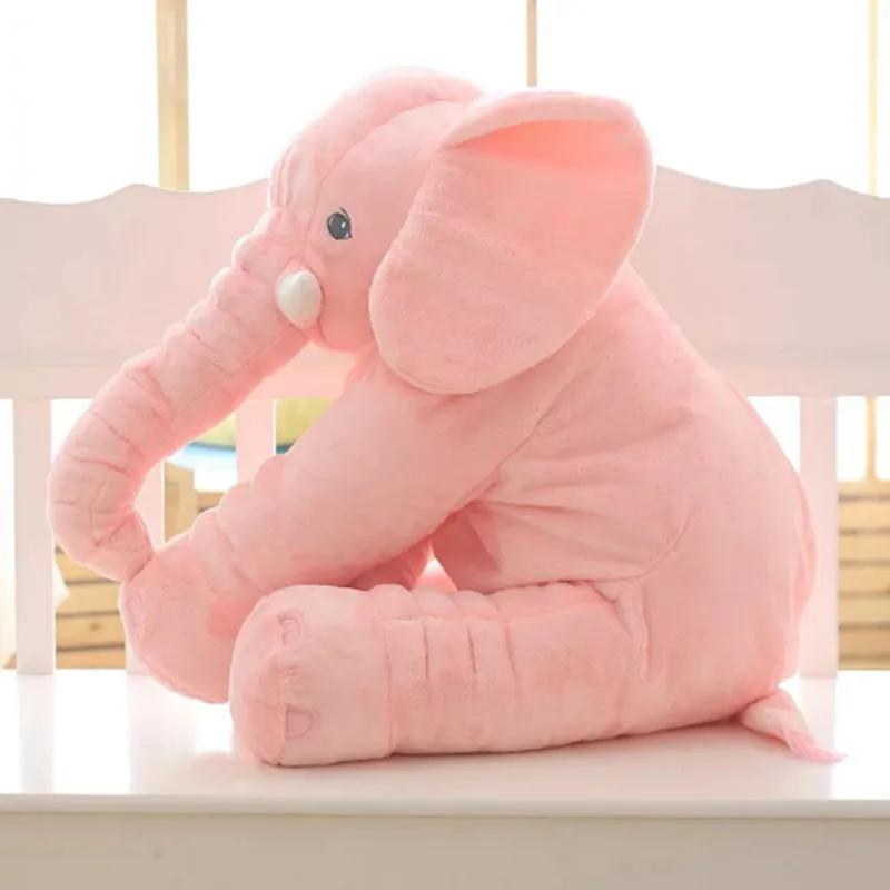 Плюшевая кукла слона Подушка игрушка для детей спящая задняя подушка Милое Чучело слонов подарок для детей мальчик девочка 40 см