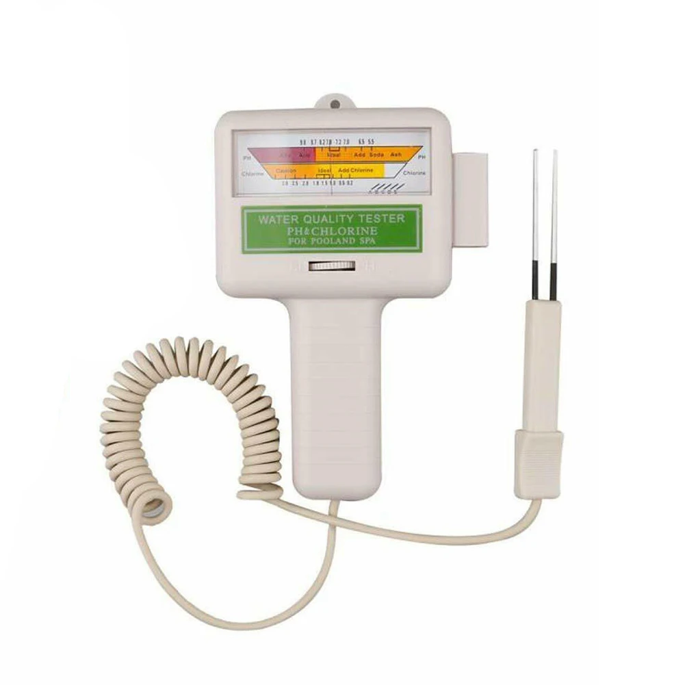 1 PC Chlorine Water Quality Test Er Portable Tester for Pool Water Acidity Aquarium Test Control Panel White