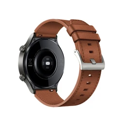 22mm Leather Smartwatch Sport Bracelet - Premium Wristband Strap - gt2 pro (F)