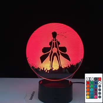 

3D Optical Kids Night Light Naruto Uzumaki Poster for Bedroom Decor Nightlight Best Birthday Gift Naruto Night Lamp Bedside