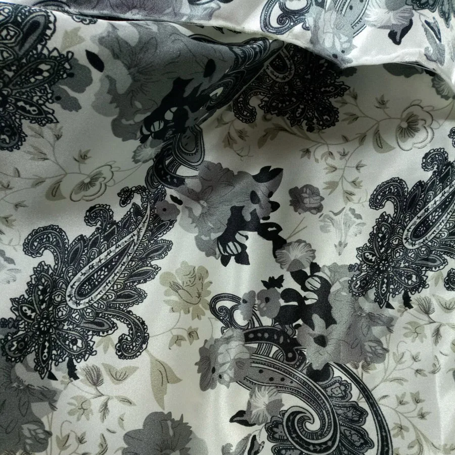 Hawaii Style Satin fabric craft Soft glossy DIY Lining Material craft Polyester Charmeuse Fabric - Цвет: B