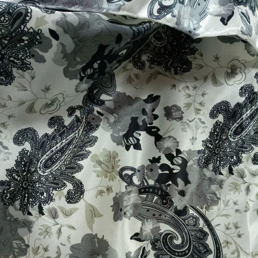 B Hawaii Style Satin fabric craft Soft glossy DIY Lining Material craft Polyester Charmeuse Fabric - Цвет: B