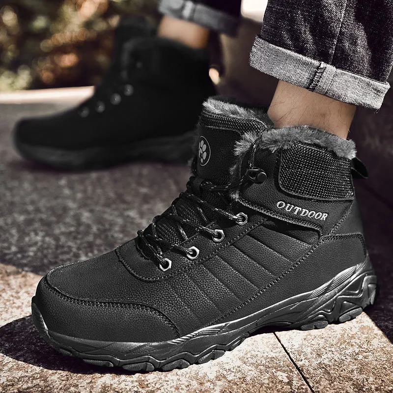 Hot Selling Large Size MEN'S SHOES Outdoor MD Outsole Sports Outdoor Climbing Boots Cotton-padded Shoes M751 Anti-slip Wear