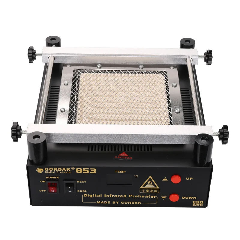 BGA Bottom Heating Temperature Control Rework Station Gordak 853 IR Preheater Station Lead Free Infrared Preheating