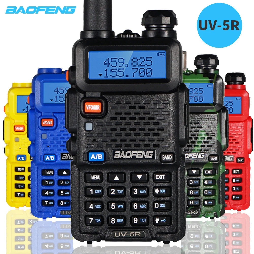 Рация Baofeng UV 5R Talkie 5W UV5R Двухдиапазонная портативная CB радиостанция VHF/UHF FM