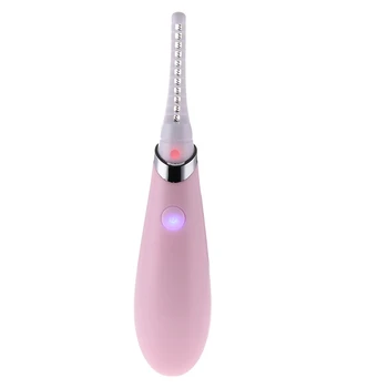 

New Mini USB Rechargeable Electric Heated Eyelash Long-Lasting Electric Ironing Eyelash Curler Device for Beauty Gift